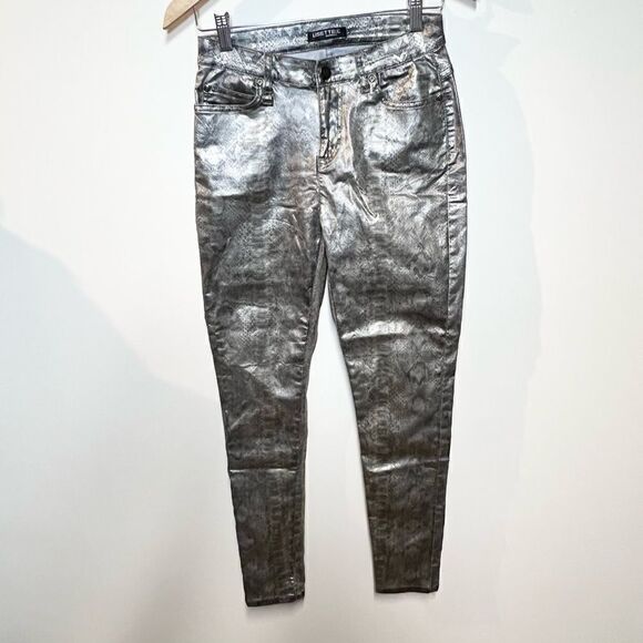 Lisette- L Montreal Faux Snakeskin Pants Slim Ankle Fit Women’s Sz 4 - Picture 1 of 9